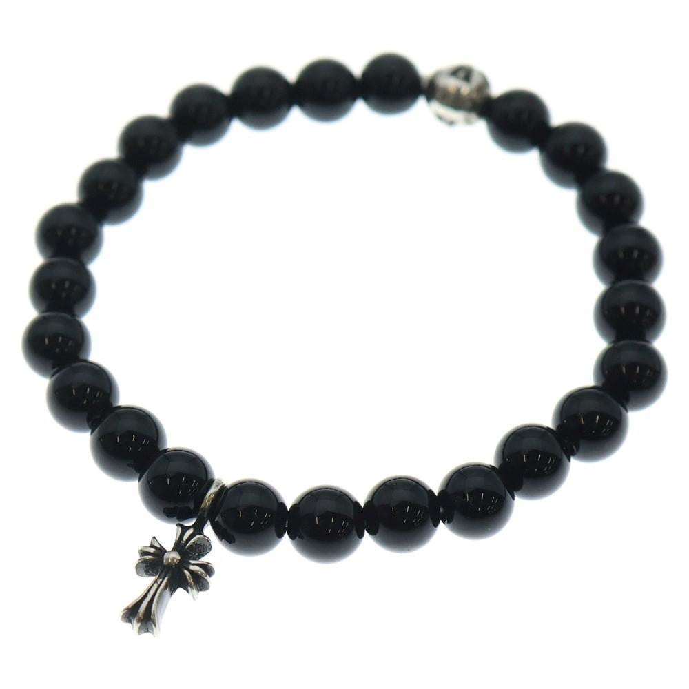 CHROME HEARTS(クロムハーツ) 6mm BEAD 6mmビーズブレス BEAD6mmビーズブレスレット ブラック/シルバー