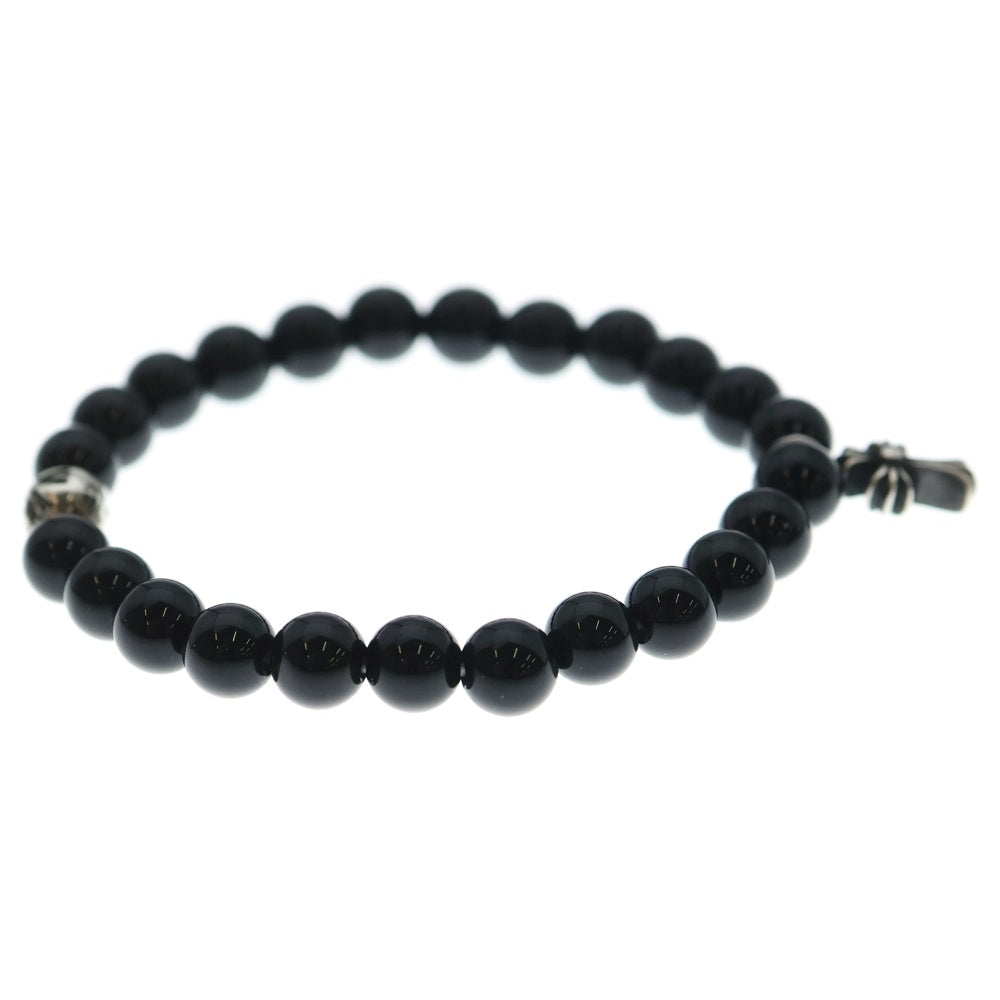 CHROME HEARTS(クロムハーツ) 6mm BEAD 6mmビーズブレス BEAD6mmビーズブレスレット ブラック/シルバー