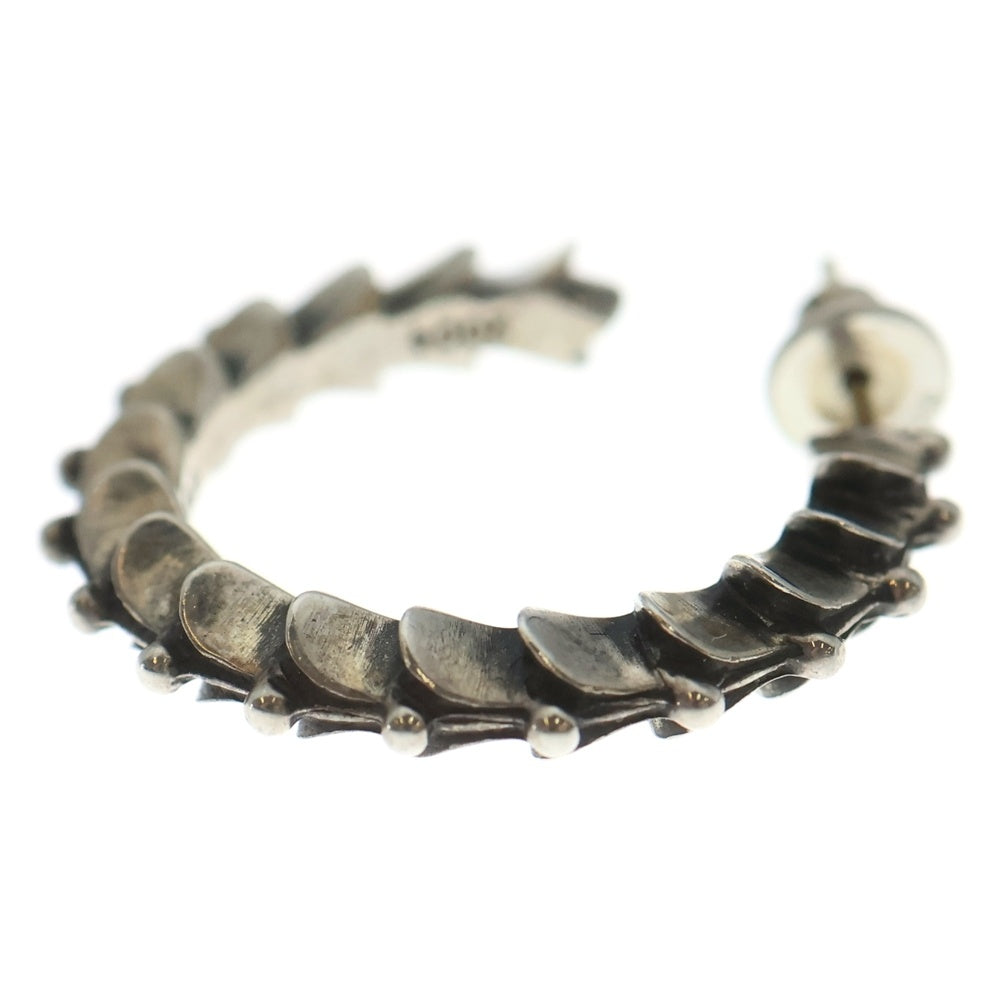 CHROME HEARTS(クロムハーツ) HOOP CRSSTAL クロステイルフープ ピアス シルバー