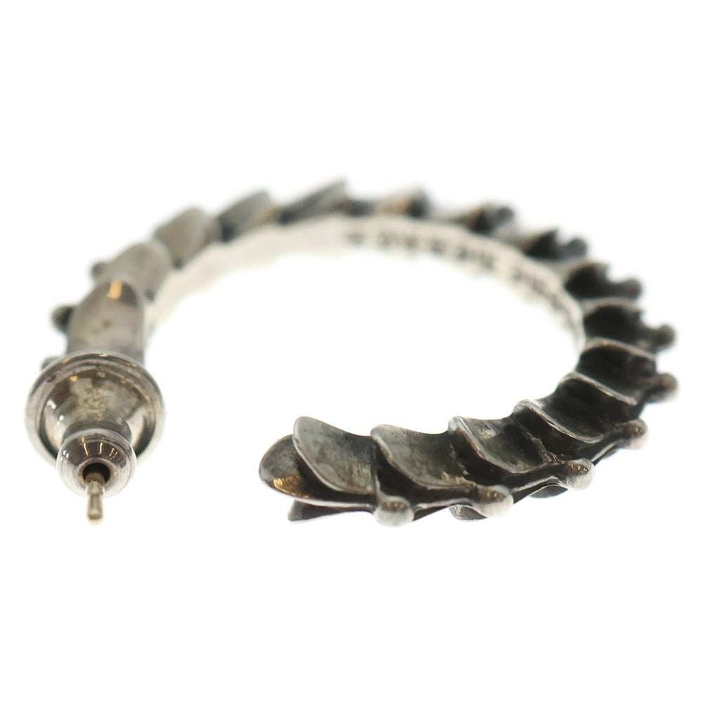 CHROME HEARTS(クロムハーツ) HOOP CRSSTAL クロステイルフープ ピアス シルバー