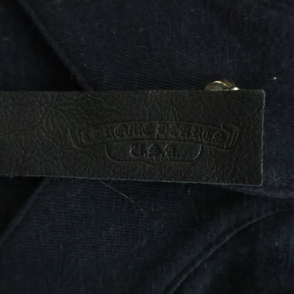 CHROME HEARTS(クロムハーツ) クロスボールボタンCHレザー付ベース
