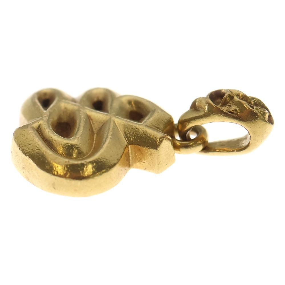 CHROME HEARTS(クロムハーツ) 22K ALPHABET CHARM アルファベットチャーム Sイニシャルチャーム ゴールドネックレストップ
