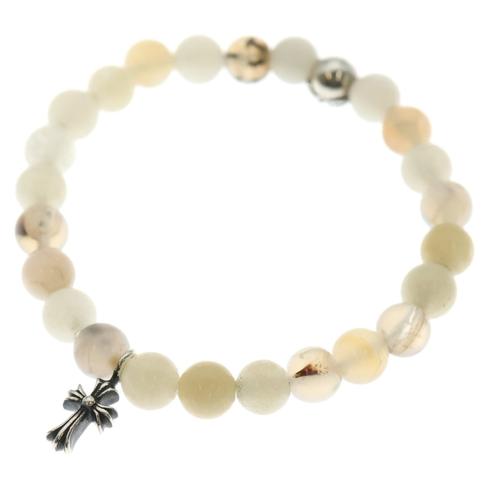 CHROME HEARTS(クロムハーツ) 6mm BEAD 6mmビーズブレス BEAD6mmビーズブレスレット ホワイト/シルバー