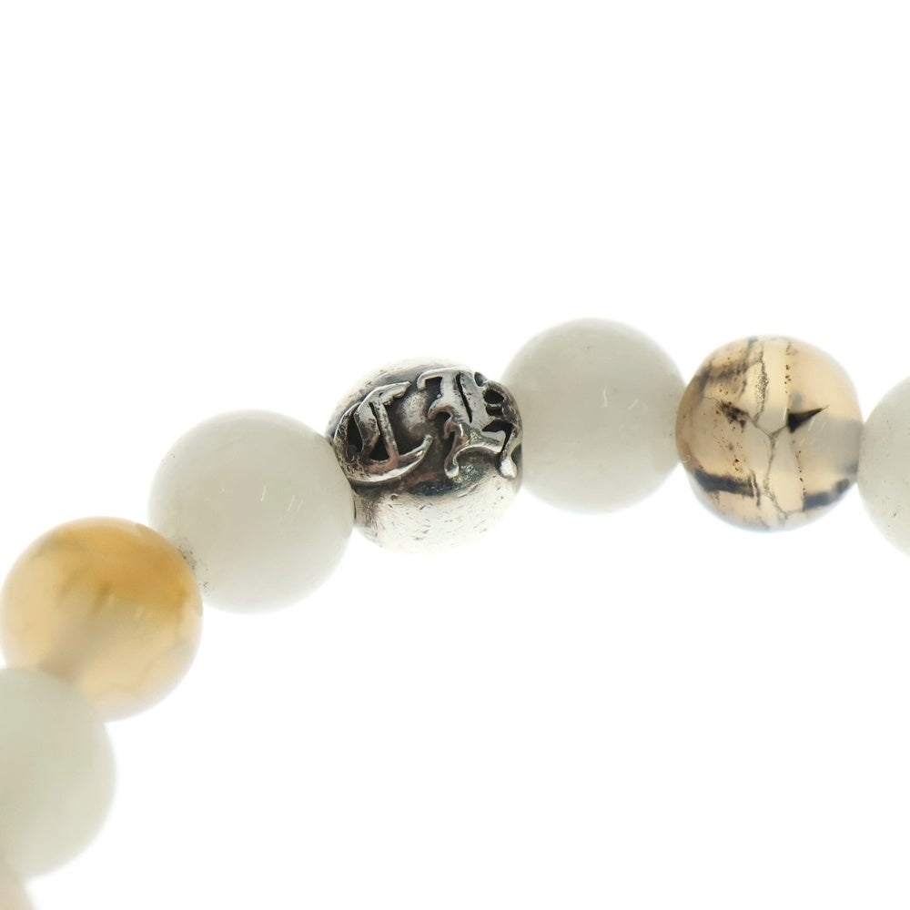 CHROME HEARTS(クロムハーツ) 6mm BEAD 6mmビーズブレス BEAD6mmビーズブレスレット ホワイト/シルバー