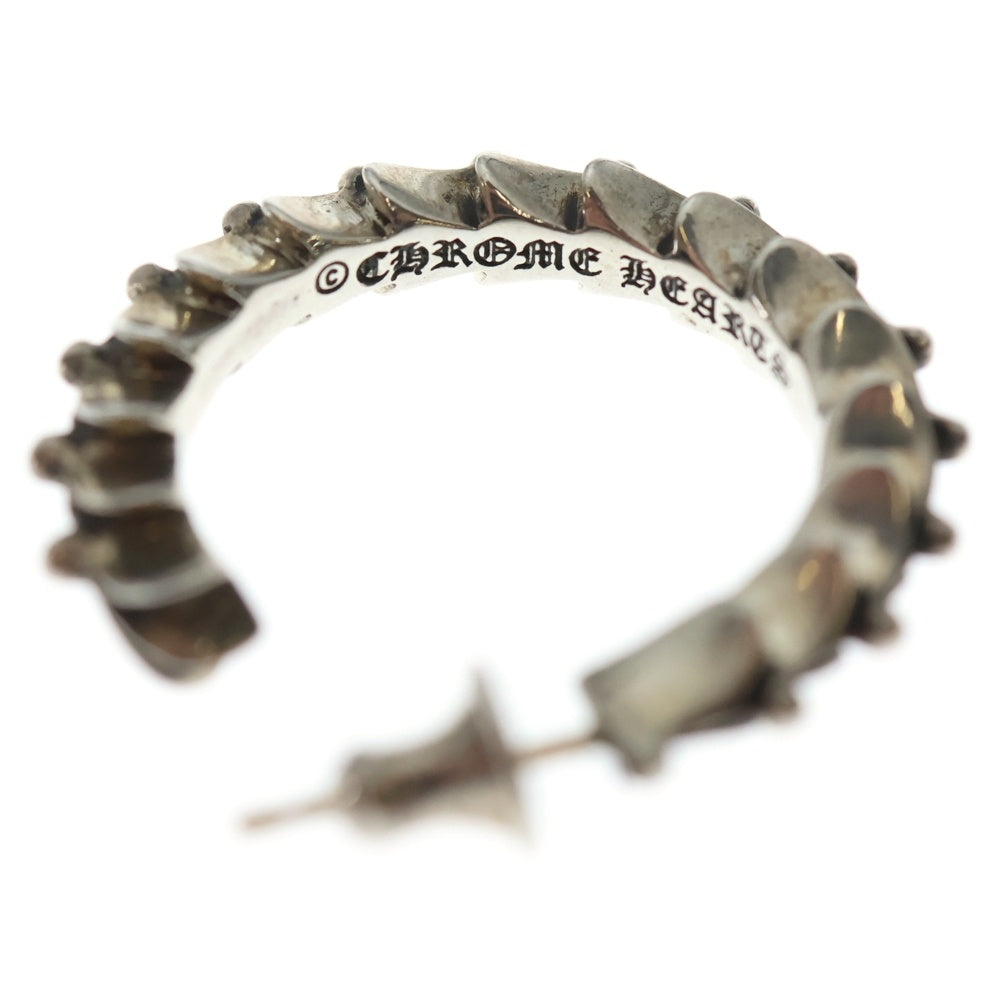 CHROME HEARTS(クロムハーツ) HOOP CRSSTAL クロステイルフープ ピアス シルバー