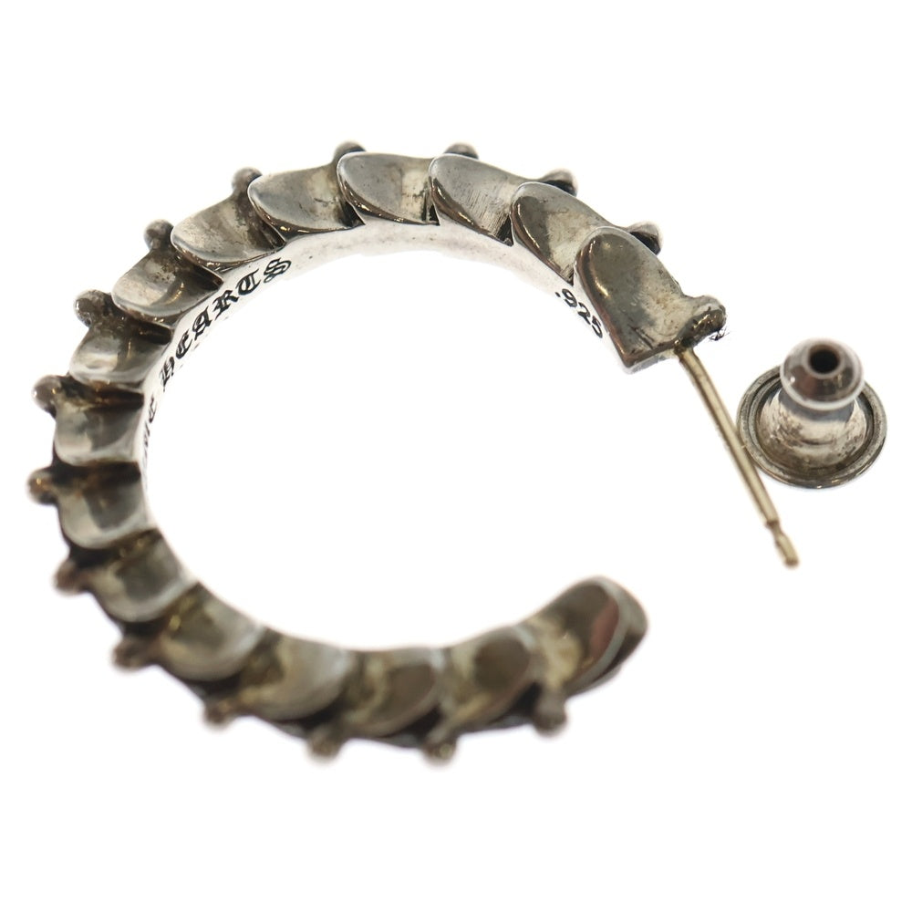 CHROME HEARTS(クロムハーツ) HOOP CRSSTAL クロステイルフープ ピアス シルバー