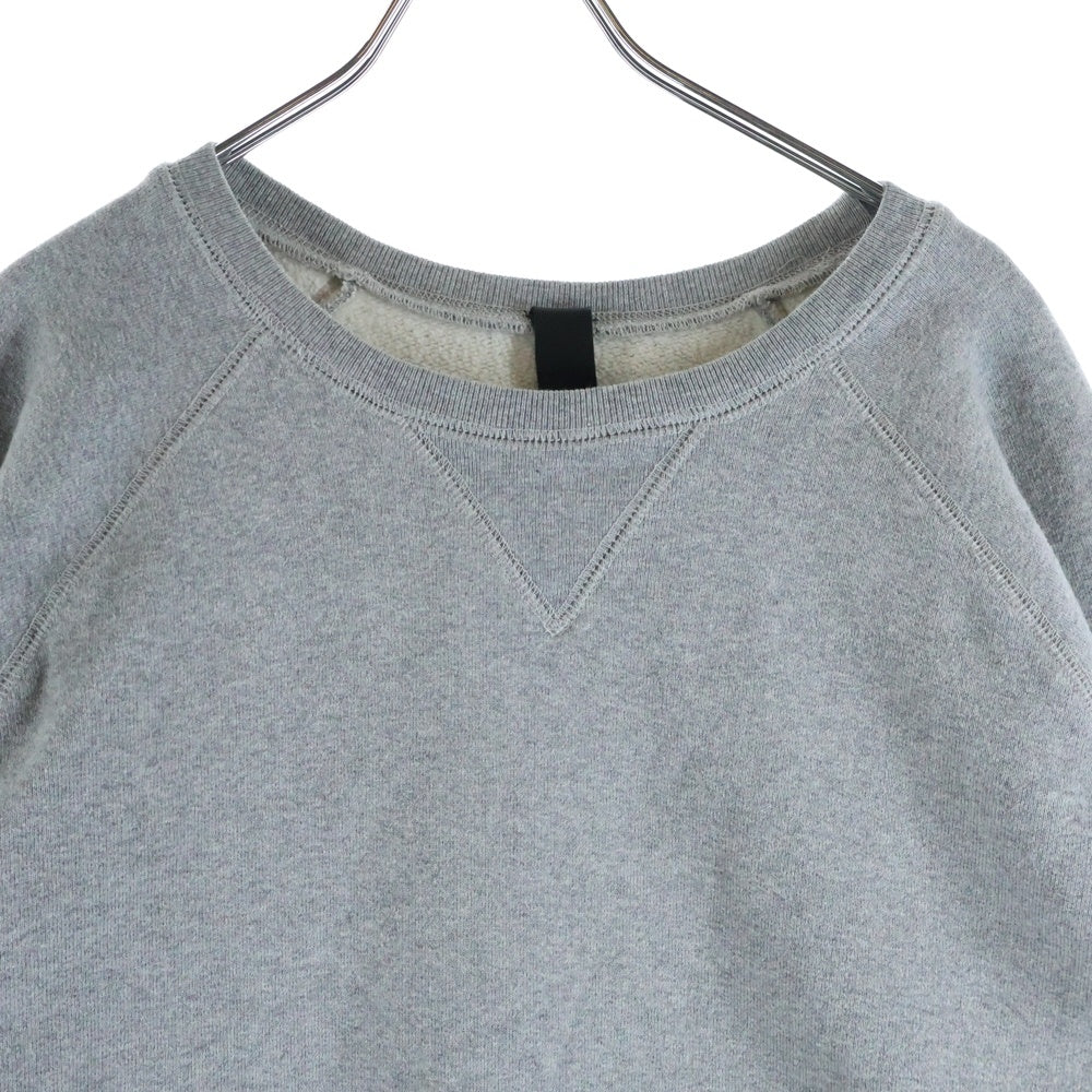 CHROME HEARTS(クロムハーツ) Y NOT SWTSHRT GYN U PAPER JAM クロスパッチ付きクルーネックスウェット グレー