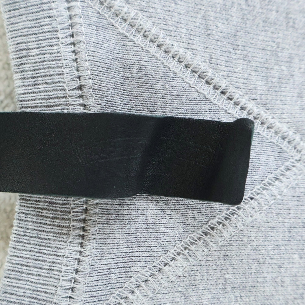 CHROME HEARTS(クロムハーツ) Y NOT SWTSHRT GYN U PAPER JAM クロスパッチ付きクルーネックスウェット グレー