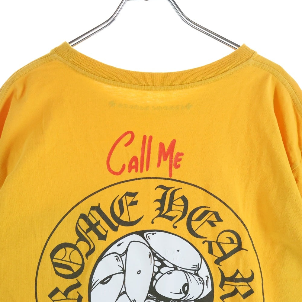 CHROME HEARTS(クロムハーツ) ×MATTY BOY PPO コールミー マスタード クルーネック長袖Tシャツ 長袖カットソー