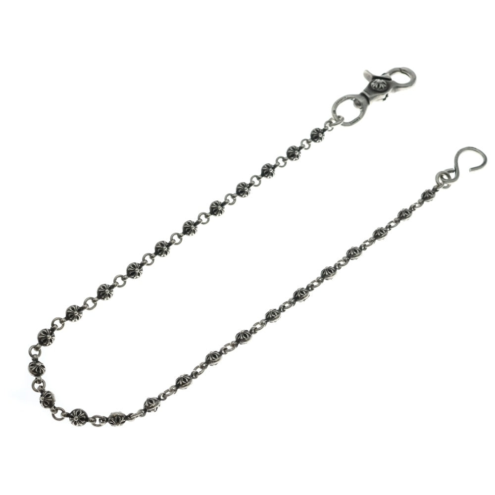 CHROME HEARTS(クロムハーツ) 1BALL LONG-S/1クリップロング#1クロスボール ウォレットチェーン シルバー BCA384