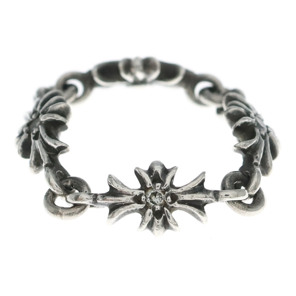 CHROME HEARTS(クロムハーツ) TNY E CH PLS DIA タイニーECHプラス ダイヤ リング シルバー BCA419