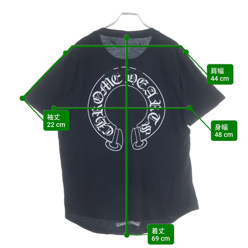 CHROME HEARTS(クロムハーツ) CH S/S フロントTバー バックホースシュープリント 半袖Tシャツカットソー