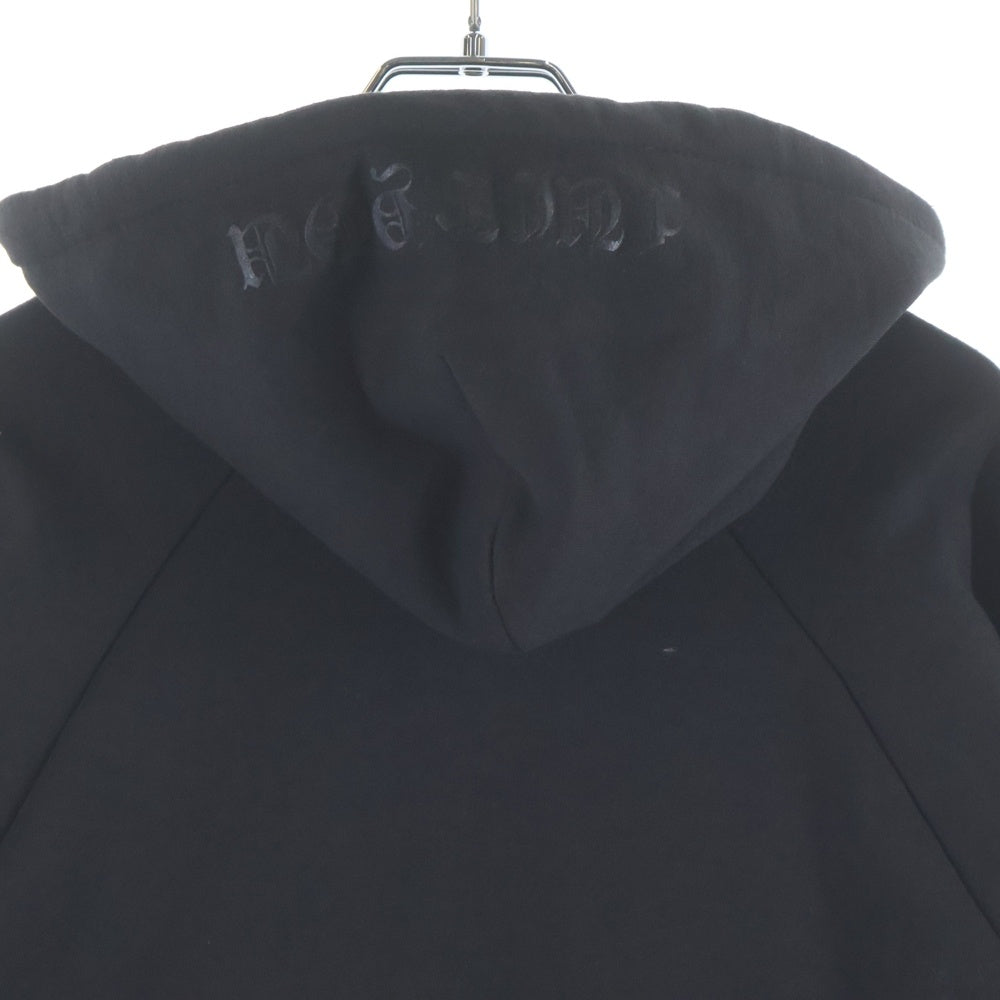 CHROME HEARTS(クロムハーツ) OLD THRML SWTSHRT HD ZIP 裏地サーマルアームロゴプリント ダガージップアップパーカー ブラック