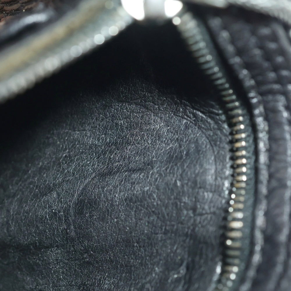 CHROME HEARTS(クロムハーツ) 3FOLD 3フォールド クロスボールボタン レザーウォレット 財布 ブラック BCA364