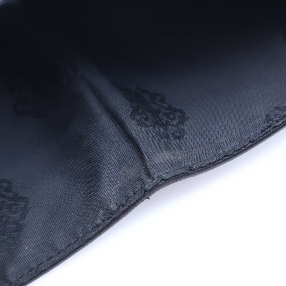 CHROME HEARTS(クロムハーツ) 1SNAP 1スナップ クロス ボールボタン レザーウォレット 財布 ブラック BCA361