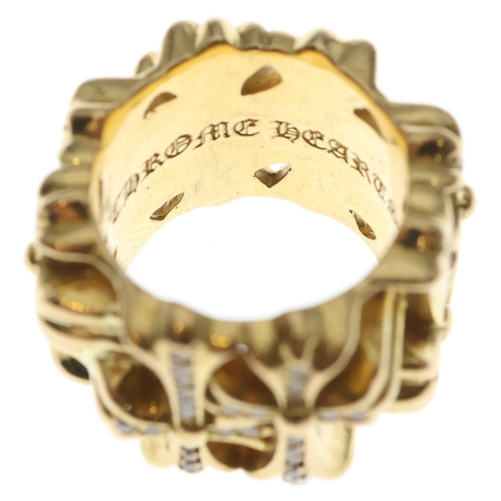 Chrom heartsクロムハーツ　22k リング　クロス CHROME HEARTS(クロムハーツ) 22K SQUARE CEMETERY P/D スクエア