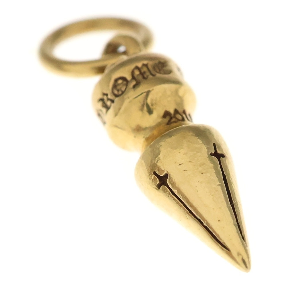 CHROME HEARTS(クロムハーツ) 22K SPIKE CHARM スパイク チャーム ネックレストップ ゴールド