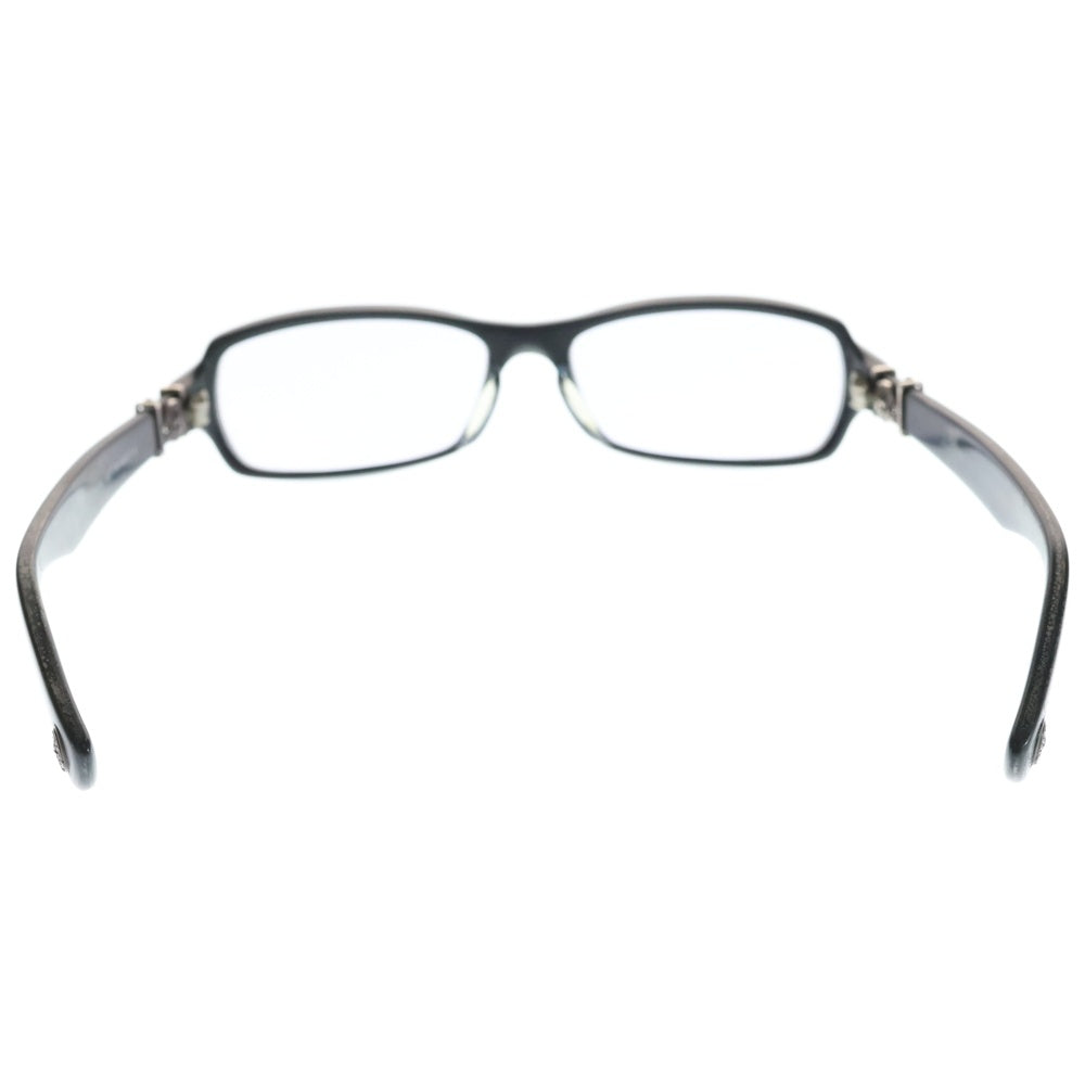 CHROME HEARTS(クロムハーツ) GITTIN ANY?-2 BSフレアテンプル スクエアフレームアイウェア 眼鏡 ブラック ※度入り