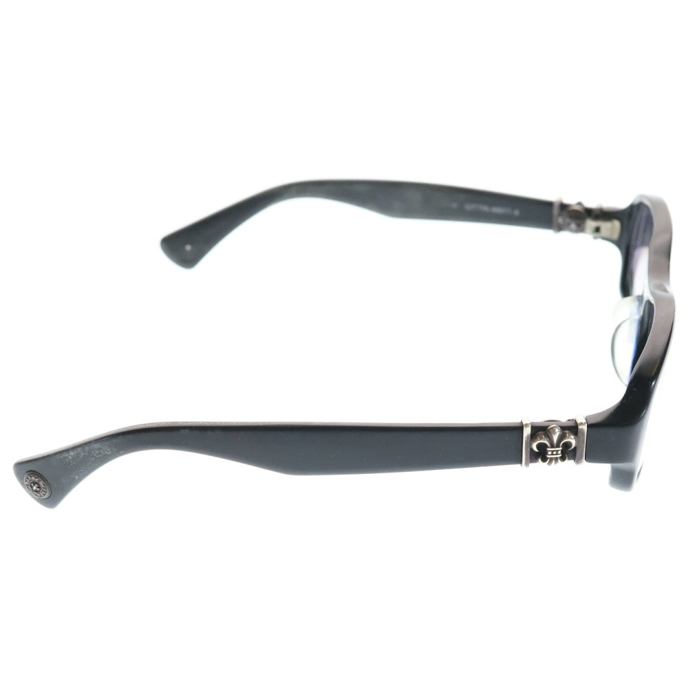 CHROME HEARTS(クロムハーツ) GITTIN ANY?-2 BSフレアテンプル スクエアフレームアイウェア 眼鏡 ブラック ※度入り