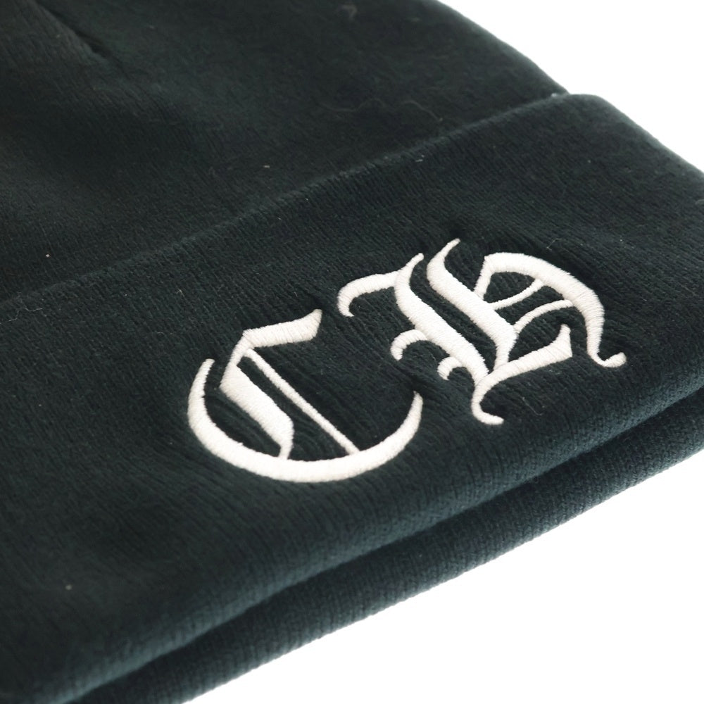 CHROME HEARTS(クロムハーツ) ACRYLIC WATCH CAP アクリルワッチキャップ CHロゴ刺繍アクリルビーニー帽子 ブラック