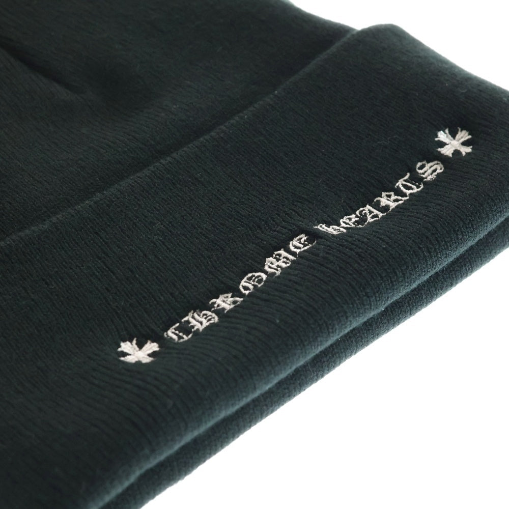 CHROME HEARTS(クロムハーツ) ACRYLIC WATCH CAP アクリルワッチキャップ CHロゴ刺繍アクリルビーニー帽子 ブラック
