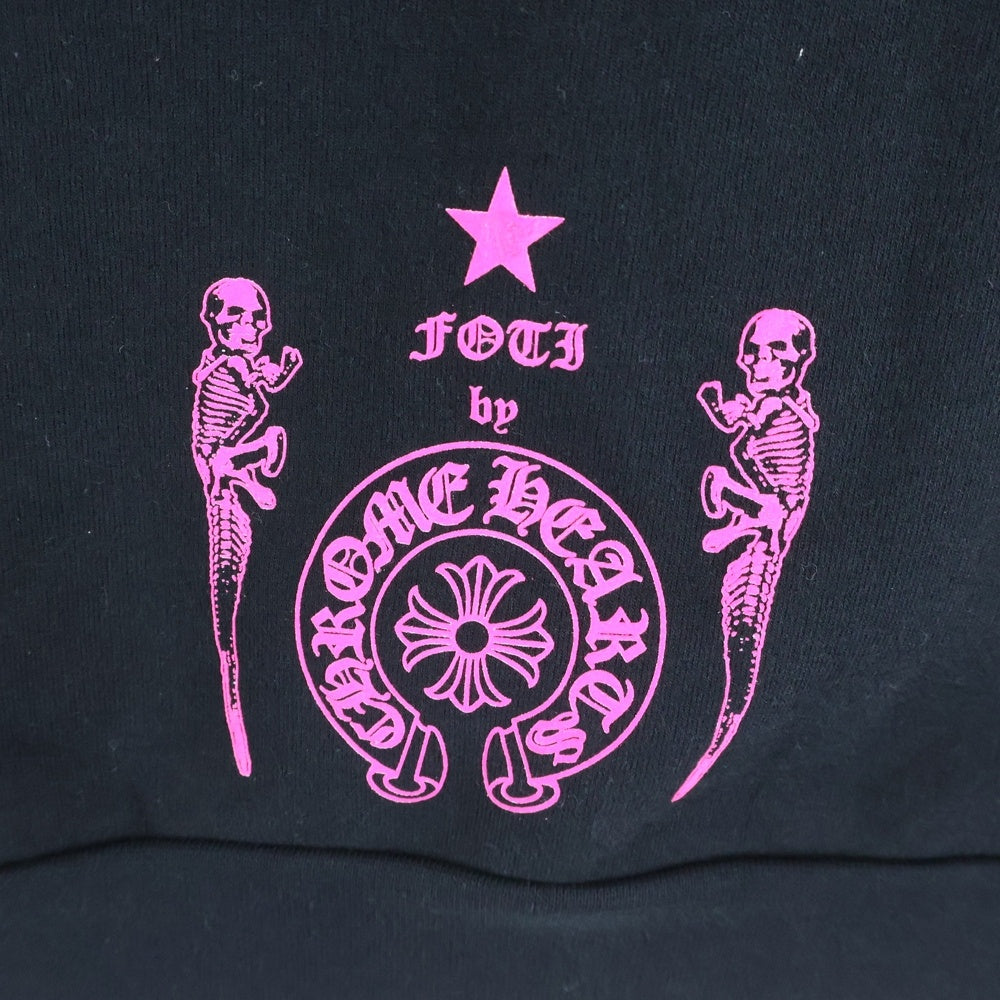 CHROME HEARTS(クロムハーツ) FOTI SWTSHRT フォティプリントパーカー ピンク/ブラック