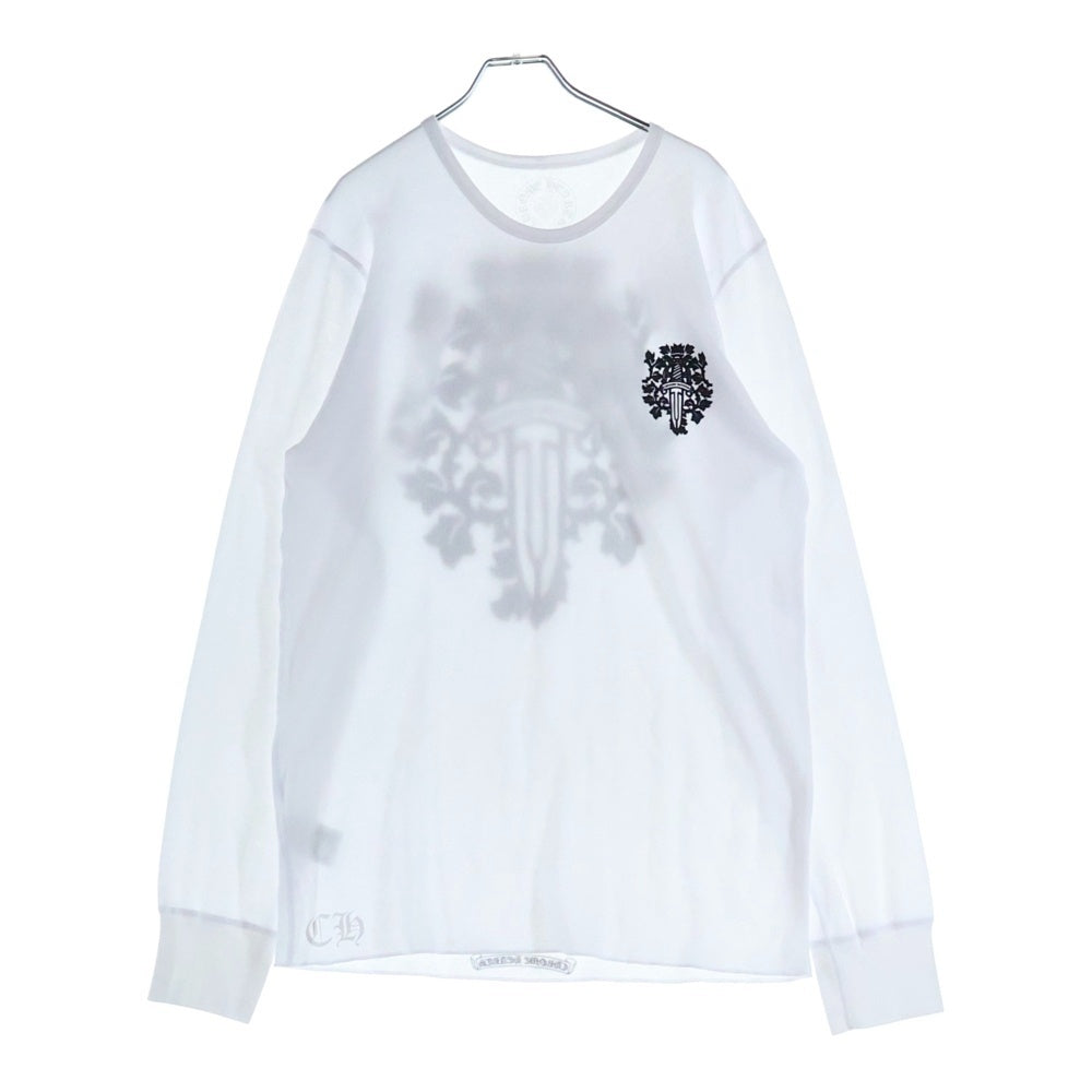 CHROME HEARTS(クロムハーツ) Thermal L S バックヴァインダガープリントサーマル長袖カットソー ホワイト