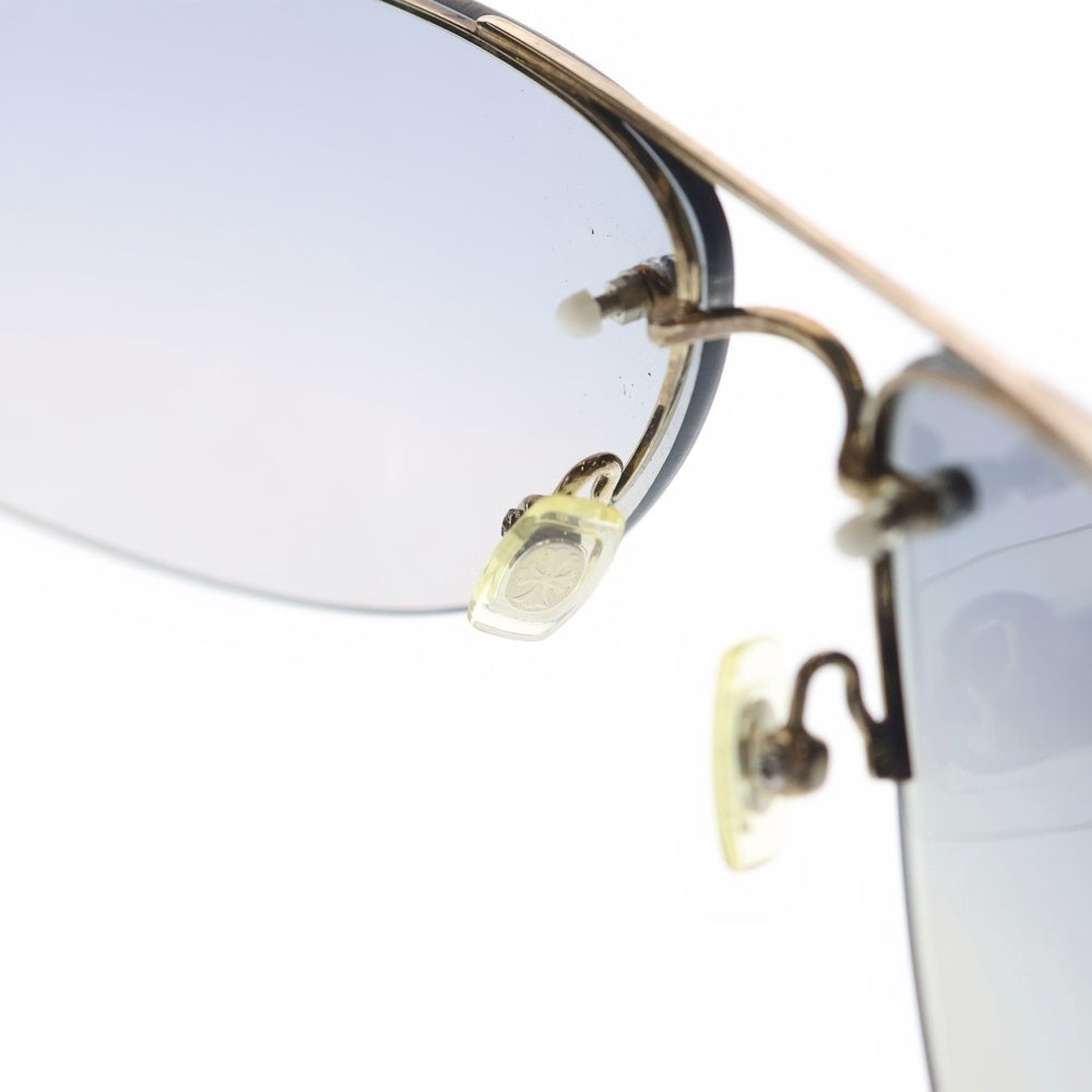 CHROME HEARTS(クロムハーツ) CLASSIC OVAL クラシックオーバル レザーテンプルサングラス ブラック