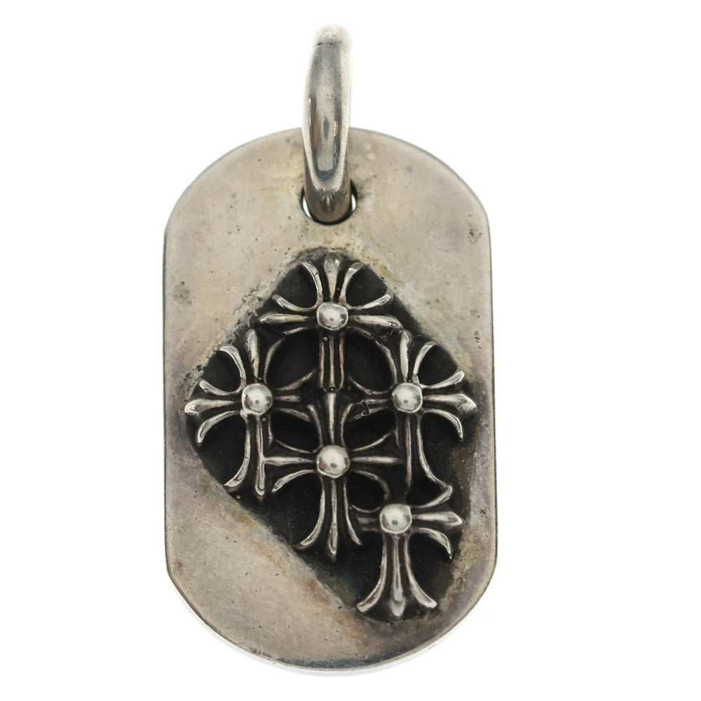 CHROME HEARTS(クロムハーツ) RAISED DOGTAG レイズドドッグタグ チャーム シルバーネックレストップ