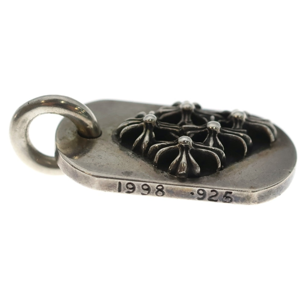 CHROME HEARTS(クロムハーツ) RAISED DOGTAG レイズドドッグタグ チャーム シルバーネックレストップ