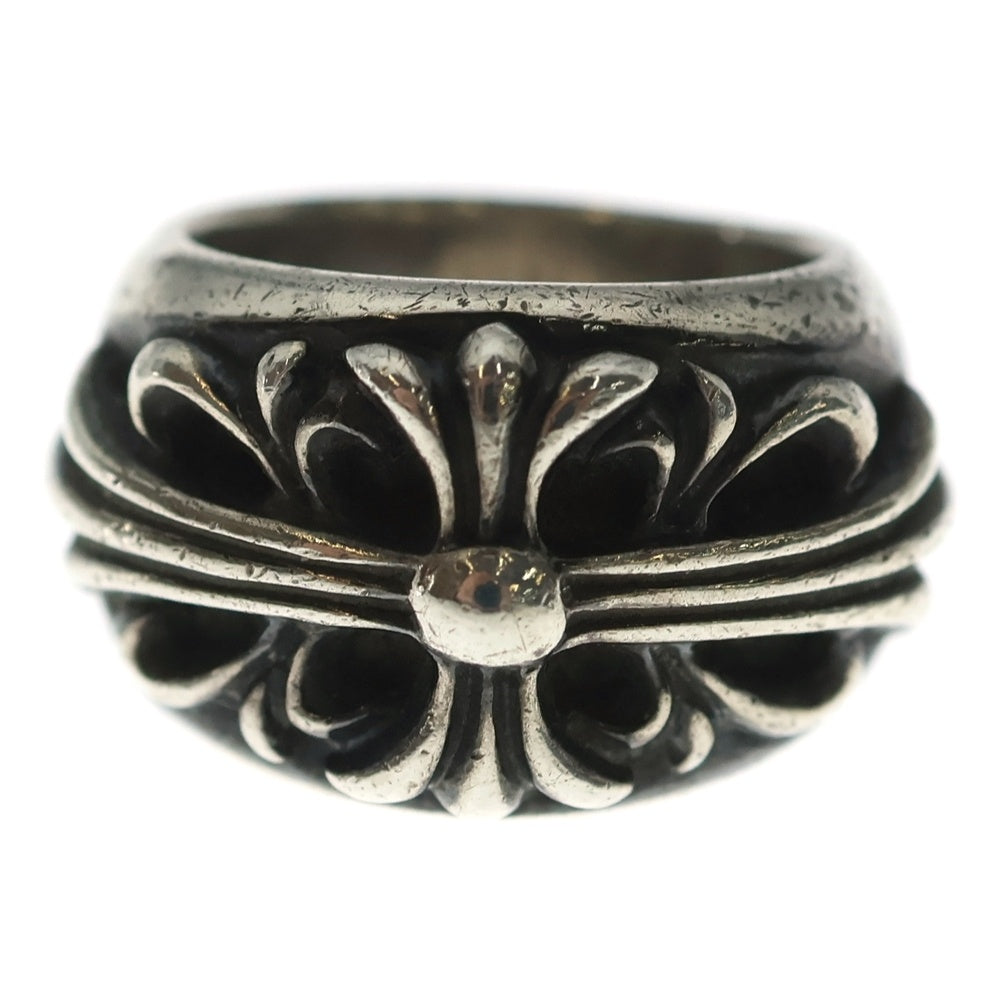 CHROME HEARTS(クロムハーツ) FLRL CRS OLD フローラルクロス リング オールド シルバー BCA346