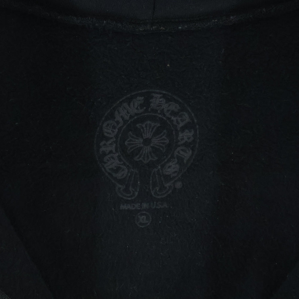 CHROME HEARTS(クロムハーツ) FOTI HOODIE ZIP ジップフォティ バックフォティプリント ジップアップパーカー ブラック
