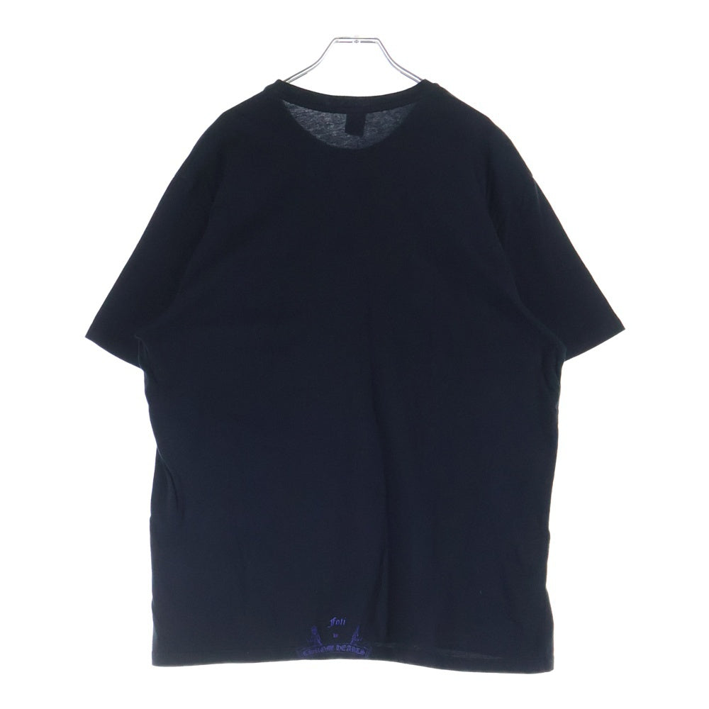 CHROME HEARTS(クロムハーツ) FOTI S/S TEE フォティ ロゴデザイン クルーネック カットソー 半袖Tシャツ ブラック