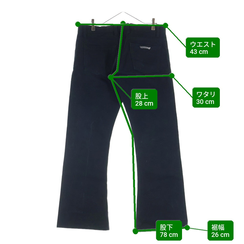 CHROME HEARTS(クロムハーツ) OLD DENIM STRAIGHT PANTS 5POCKET デニムストレートパンツ 5ポケット ブラック