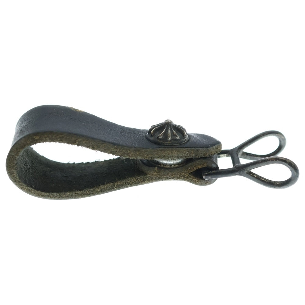インボイス有り　クロムハーツ BELT LOOP クロスボールレザーベルトループ CHROME HEARTS(クロムハーツ) BELT LOOP クロスボールボタンレザー
