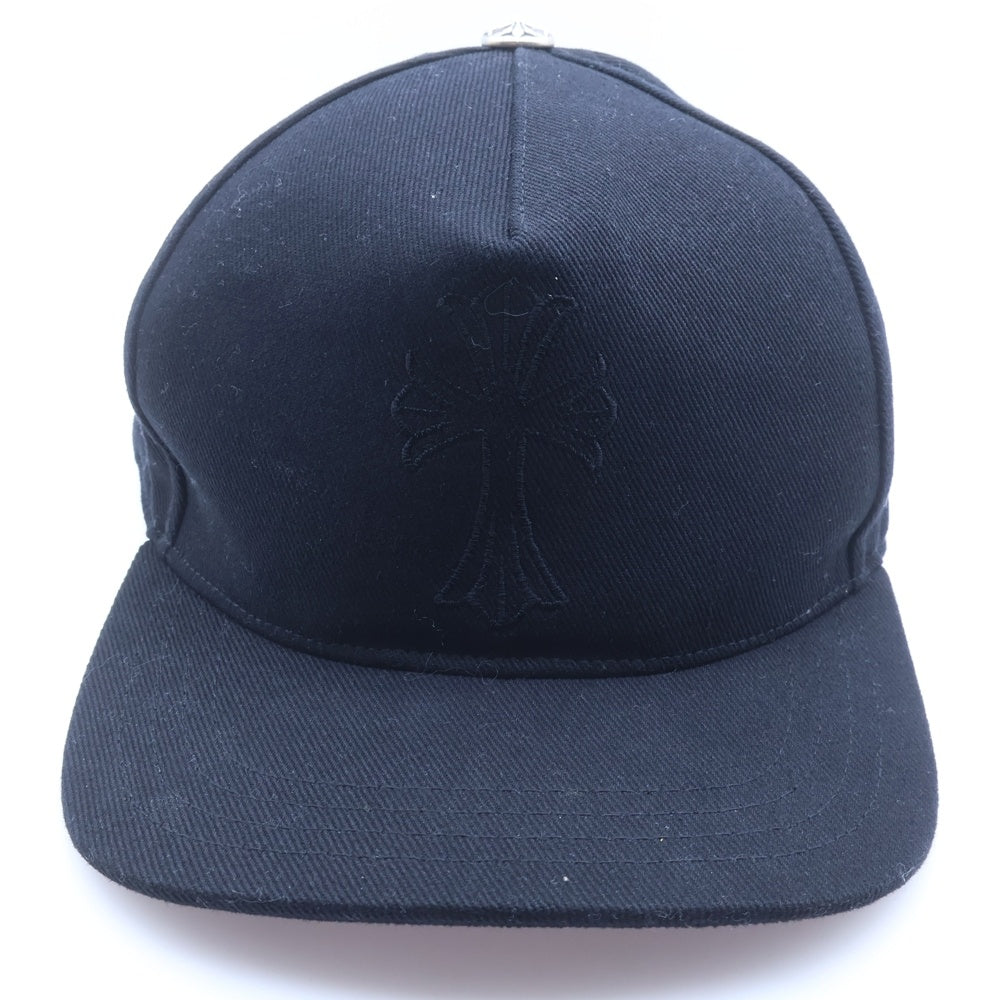 CHROME HEARTS(クロムハーツ) TRUCKER CAP CHクロス刺繍 クロスボールボタン トラッカーキャップ ブラック