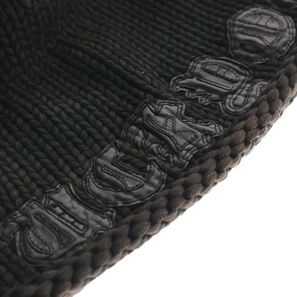CHROME HEARTS(クロムハーツ) OLD BEANIE CASH FUCK YOUパッチ付きカシミヤビーニー オールド