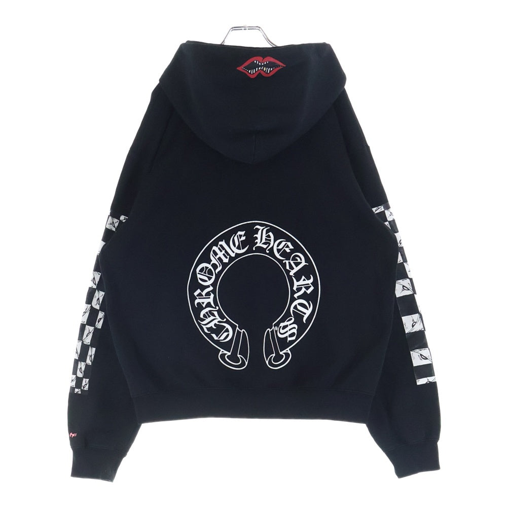 CHROME HEARTS(クロムハーツ) × MATTY BOY PPO HD PLVR FUCK YOU ダブルフーテッド チョンパープルオーバーパーカー