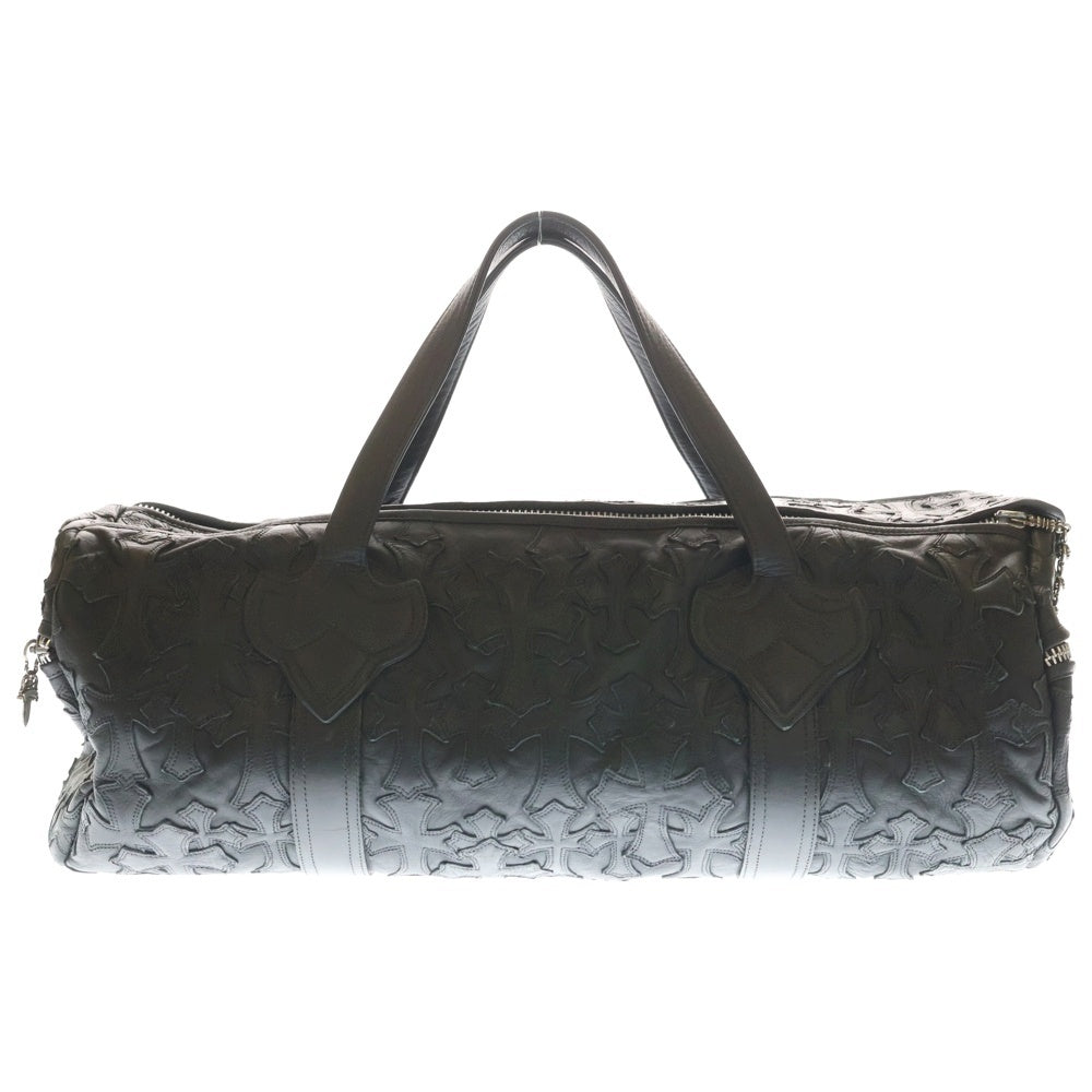 CHROME HEARTS(クロムハーツ) DUFFLE GYM BAG-CEME ダッフルバッグ セメタリークロスパッチダガージップレザーボストンバッグ