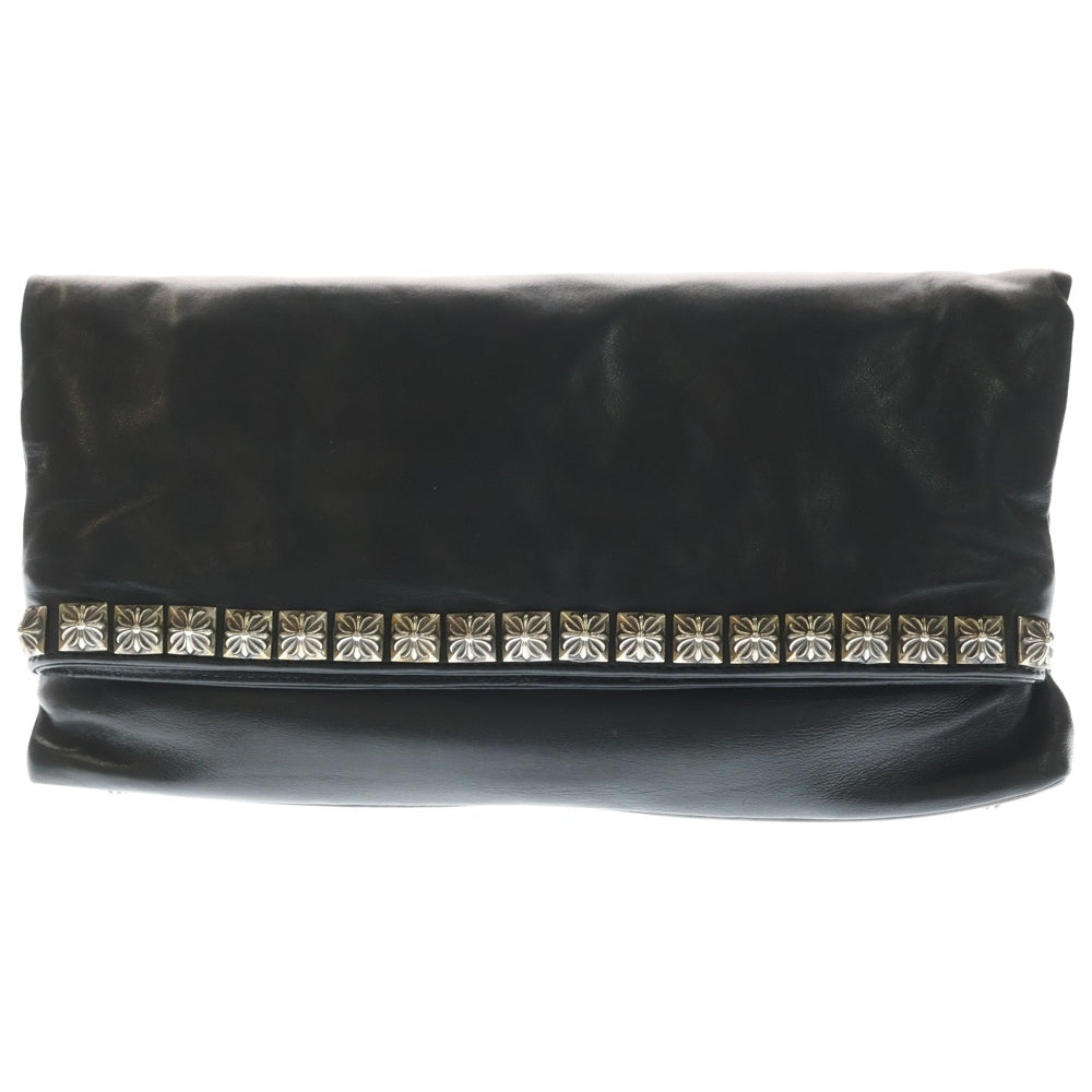 CHROME HEARTS(クロムハーツ) ピラミッドスタッズ レザークラッチバッグ