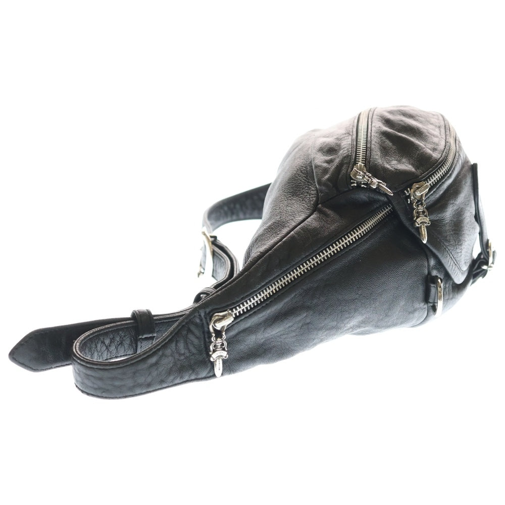 CHROME HEARTS(クロムハーツ) #1 SNAT PACK スナットパック ダガージップ ガンスリンガーベルト レザーウエストバッグ ブラック BCA378