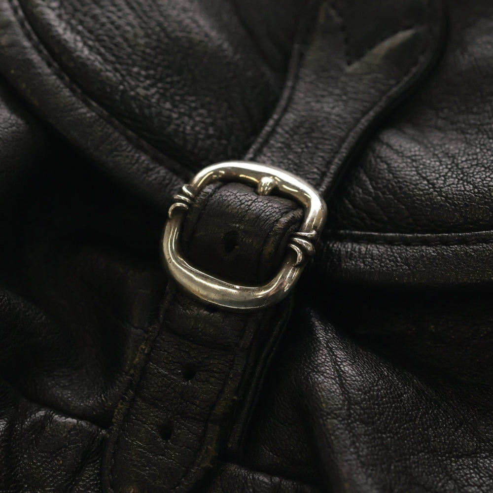 CHROME HEARTS(クロムハーツ) #1 SNAT PACK スナットパック ダガージップ ガンスリンガーベルト レザーウエストバッグ ブラック BCA378