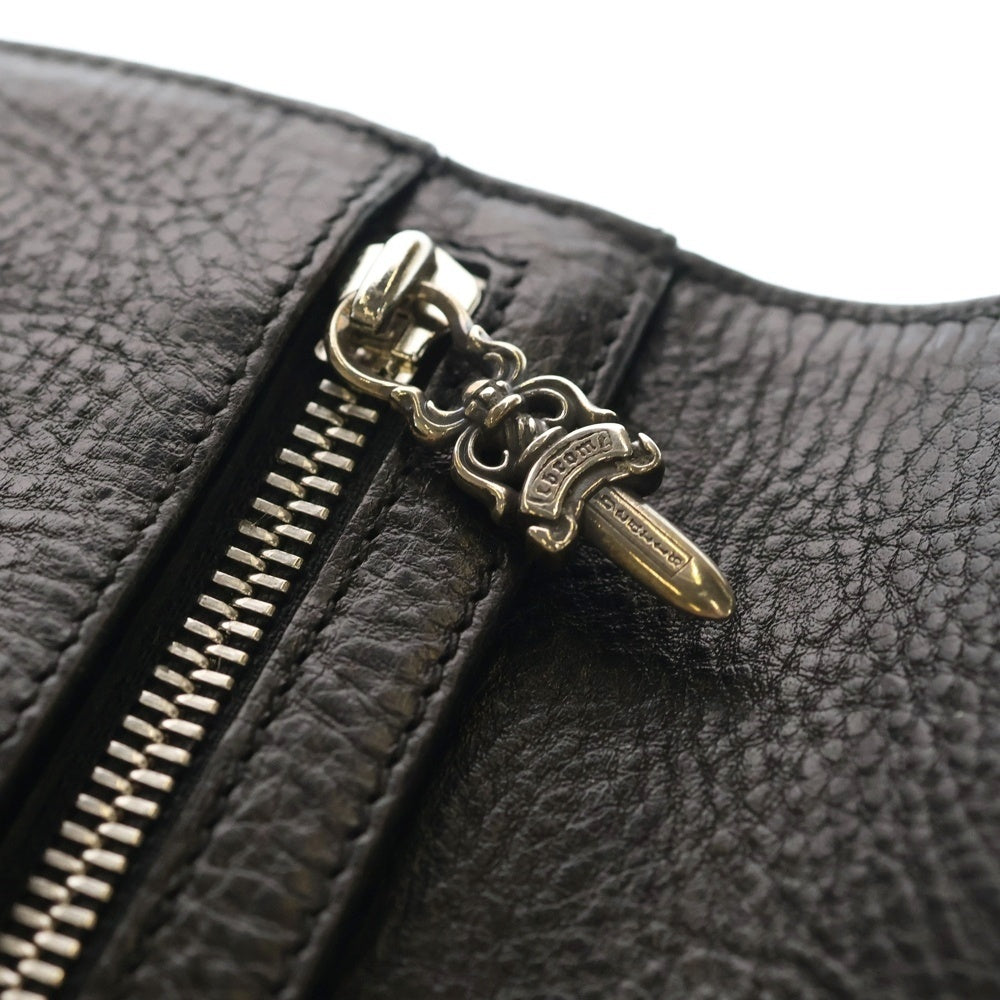 CHROME HEARTS(クロムハーツ) WAVE ウェーブ レザーウォレット 財布 ブラックBCA375