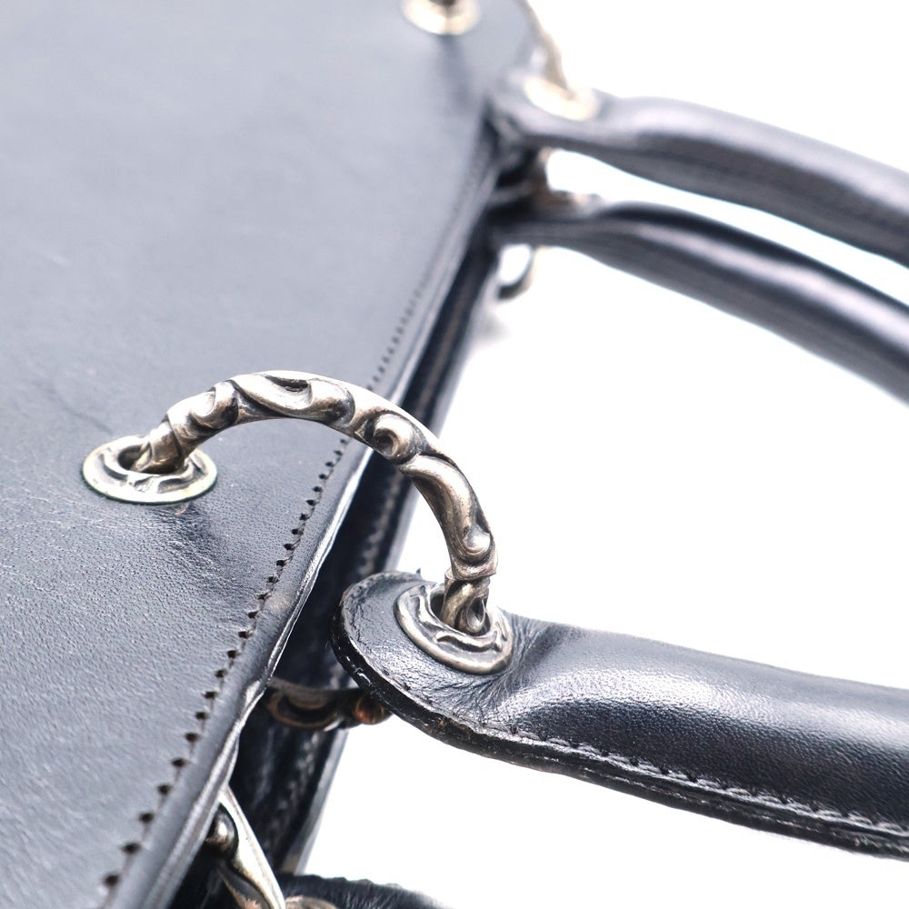 CHROME HEARTS(クロムハーツ) フェアリークロスパッチレザーハンドバッグ