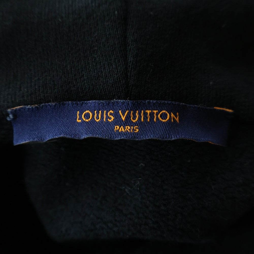 LOUIS VUITTON(ルイヴィトン) 23SS シグネチャーロゴプルオーバーパーカー フーディー ブラック RM231Q IHN HNY56W