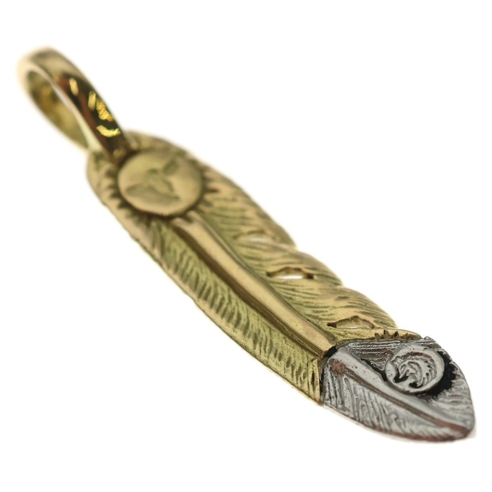 TADY & KING(タディアンドキング) 全金フェザー先プラチナ Sサイズ ゴールド ペンダントトップ