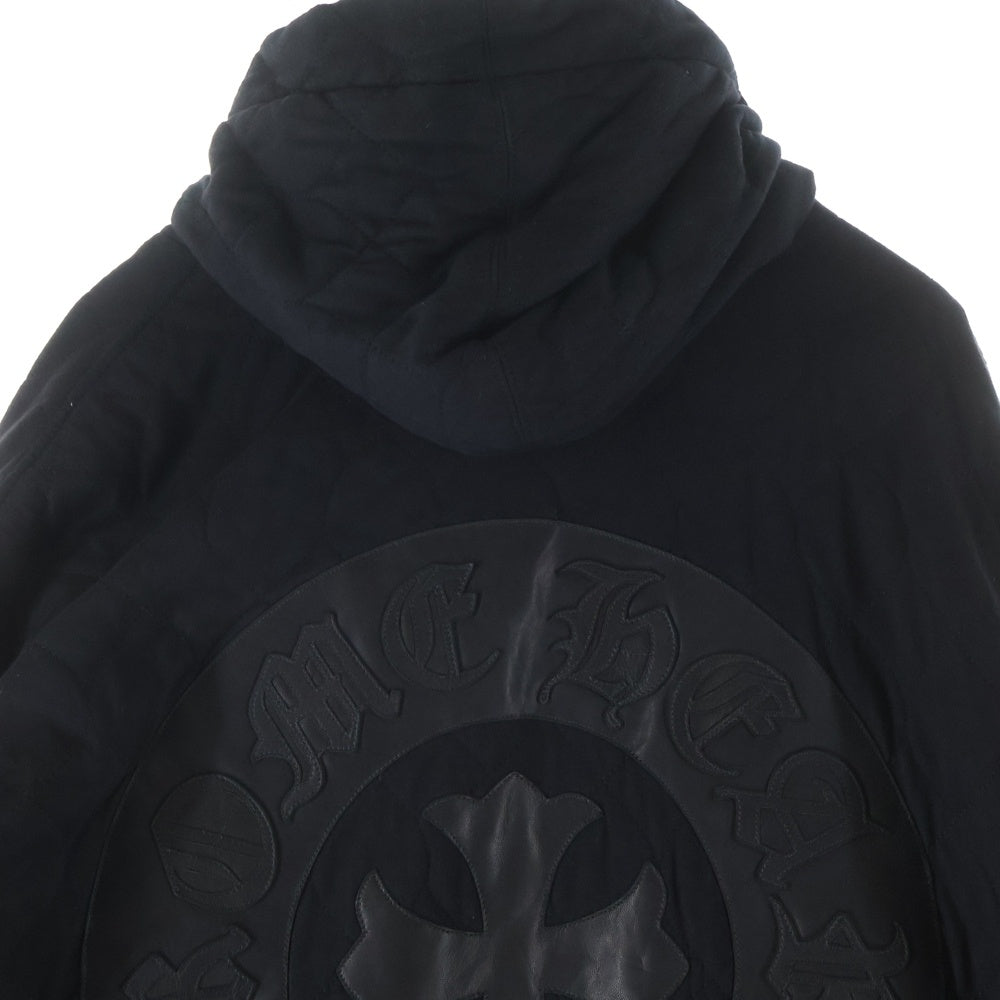 CHROME HEARTS(クロムハーツ) バックレザーホースシュー ガウンロングコート