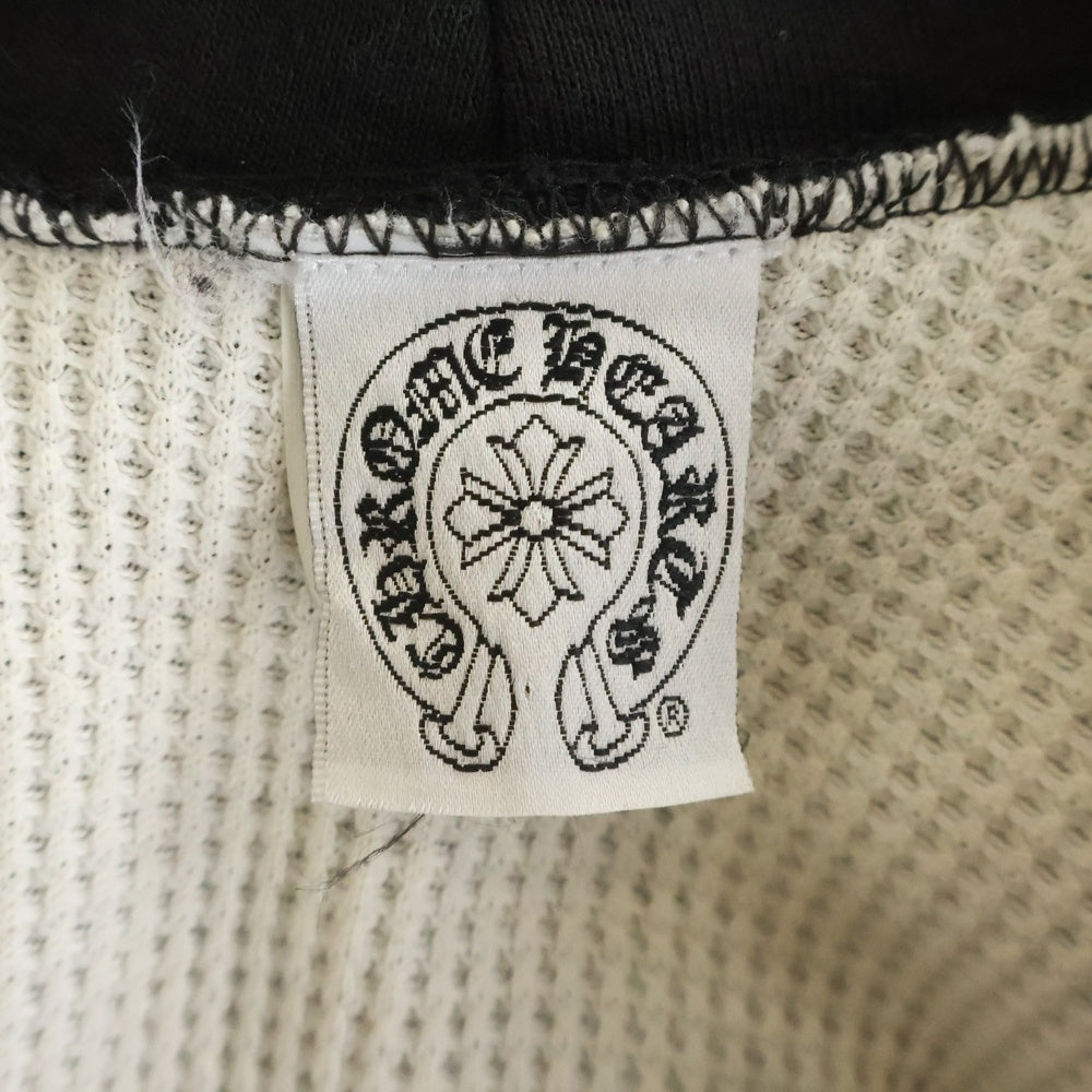 CHROME HEARTS(クロムハーツ) OLD SWTSHRT HD ZIP オールド バックホースシュープリント 裏地サーマル ジップアップパーカー