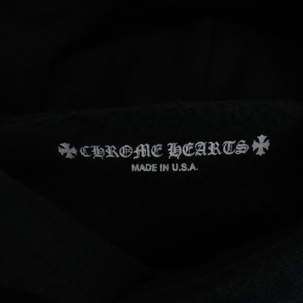 CHROME HEARTS(クロムハーツ) ×DEADLY DOLL FLRL CRS SWTSHRT PLVR デッドリードール フローラルクロス プルオーバーフーディ パーカー チルドレン キッズ ブラック