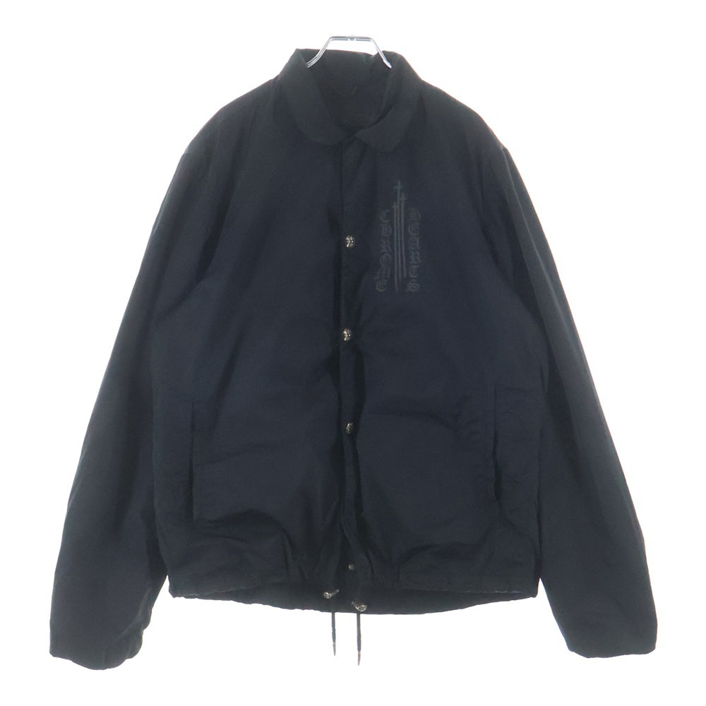 CHROME HEARTS(クロムハーツ) RIGGINS FBRC 英字プリントナイロンコーチジャケットブルゾン